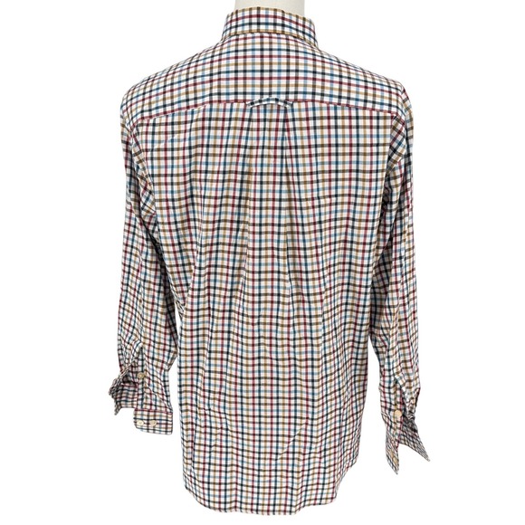 ORVIS Country Twill Checkered Button Down Long Sleeve Shirt Men's Medium - Picture 5 of 12
